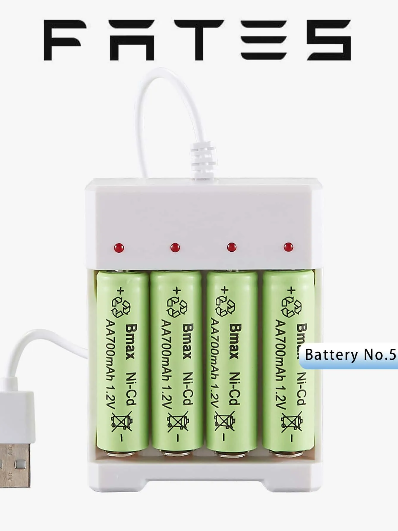 1pc 4 Slot AA/AAA USB Battery Charger