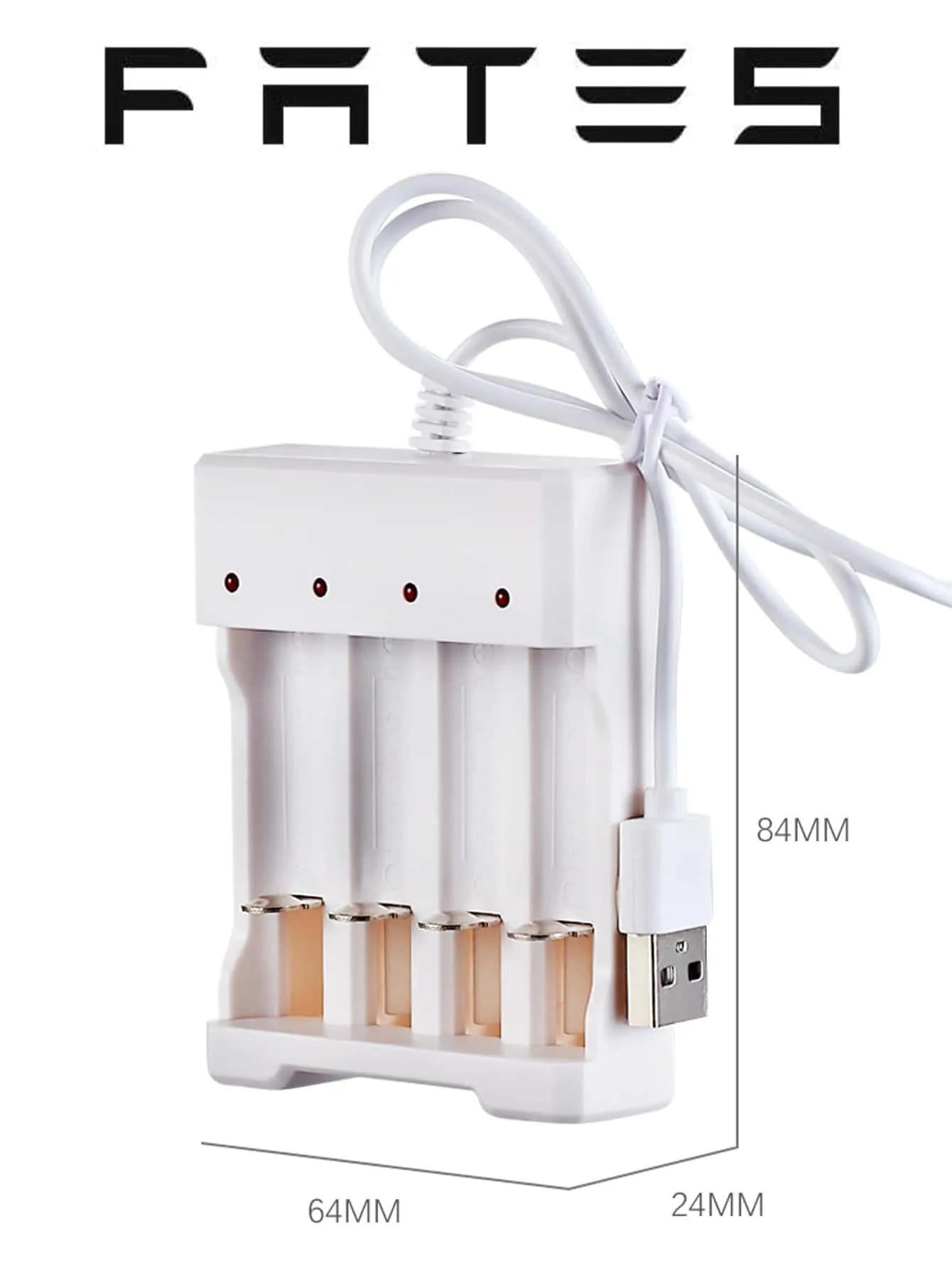 1pc 4 Slot AA/AAA USB Battery Charger