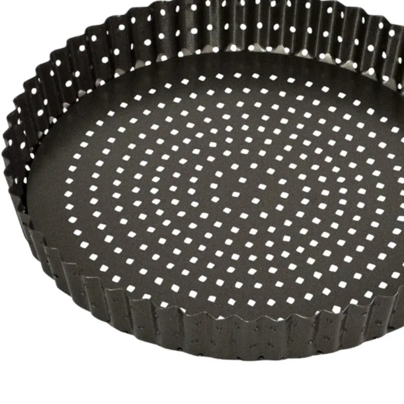 Bakemaster Perfect Crust Loose Base Quiche Pan 25cm