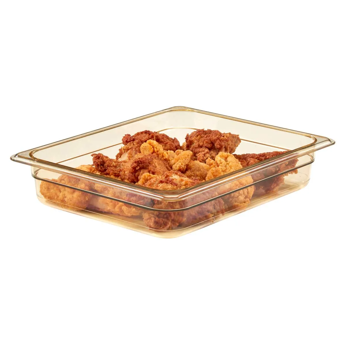 Cambro 22HP150 H-Pan 1/2 Size High Heat Food Pan, Amber, 2-1/2" Deep