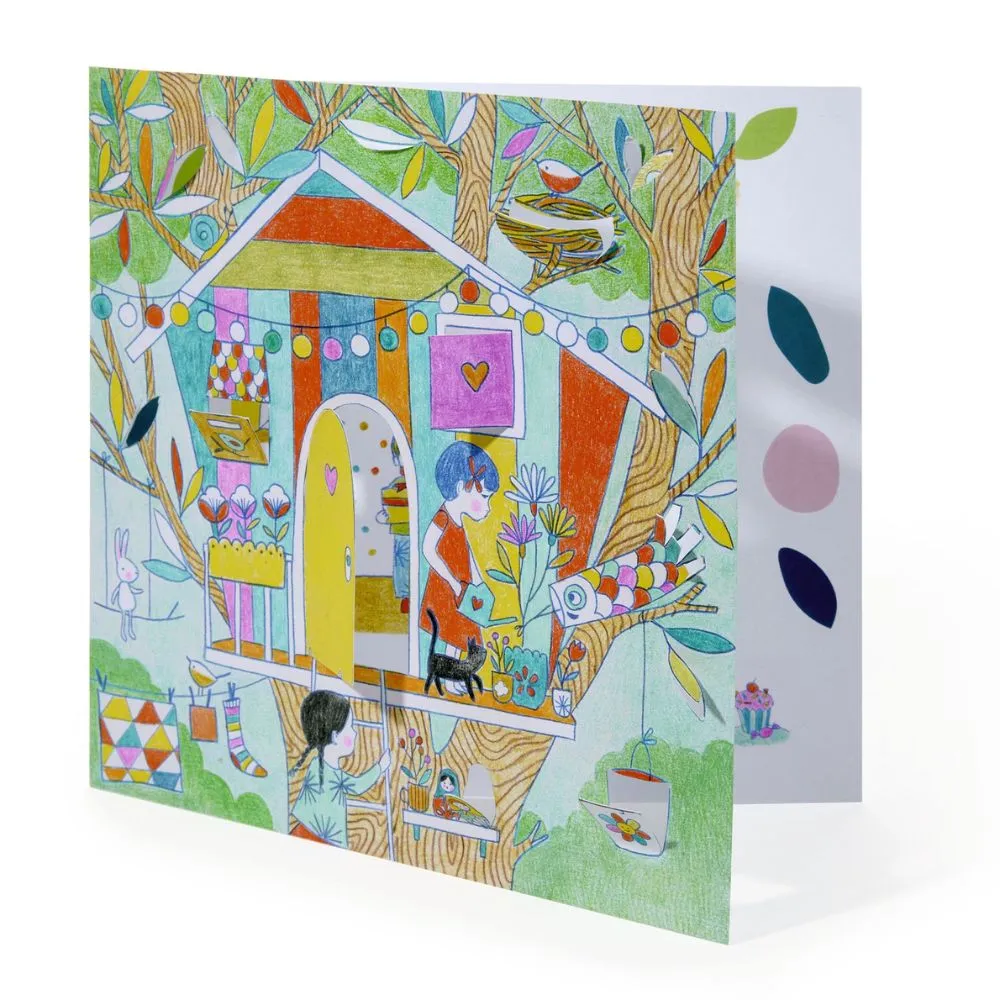 Djeco Little Doors Colouring Sheets - Nina's Play Tents