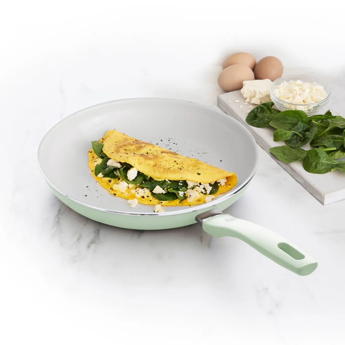 Dover Ceramic Nonstick 10" Frypan | Pastel Green