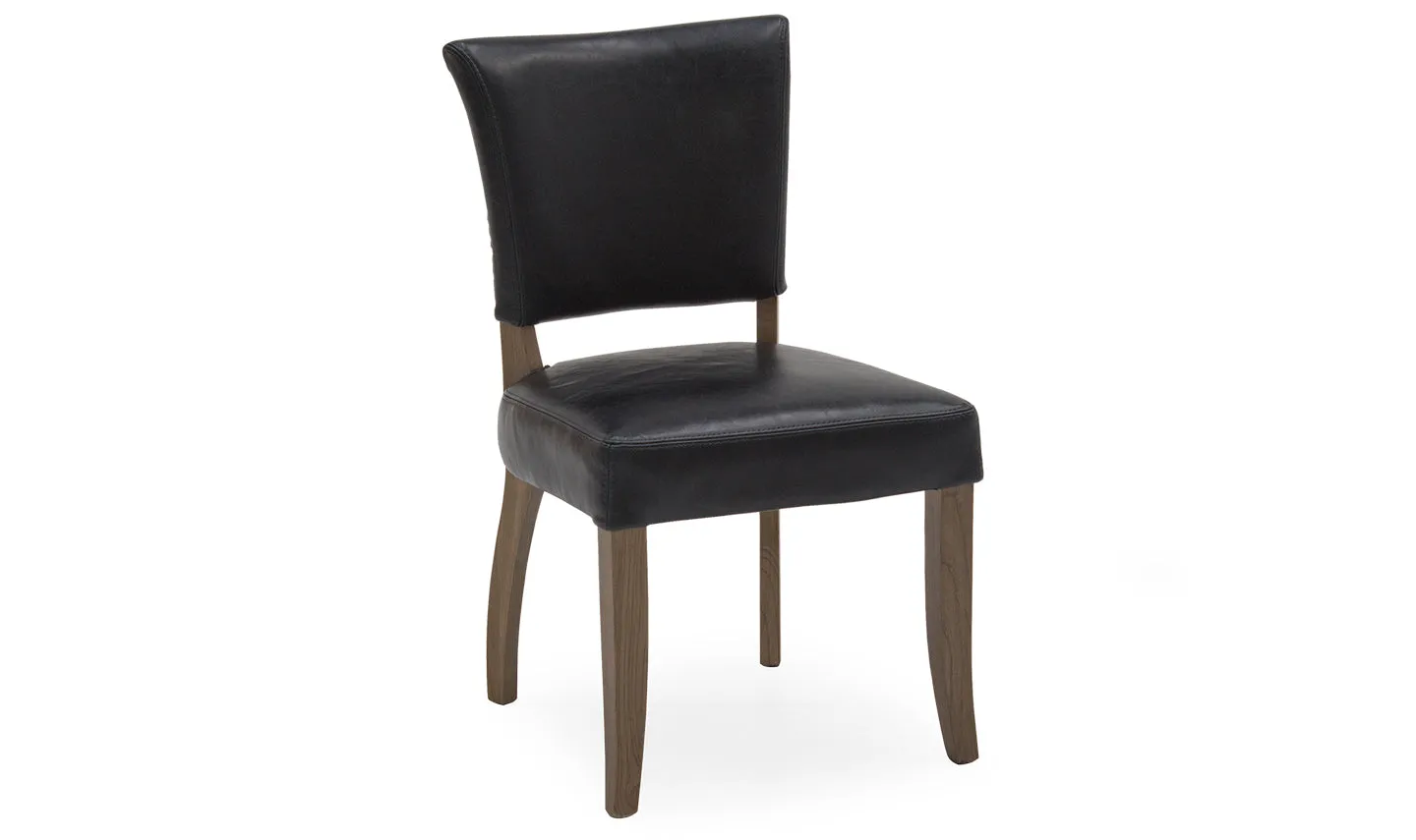 Duke Dining Chair Leather Ink Blue
