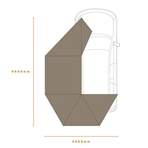 Eclipse 270° Gen 2 Swing Arm Awning (UK Passenger Side) - Darche - T050801743