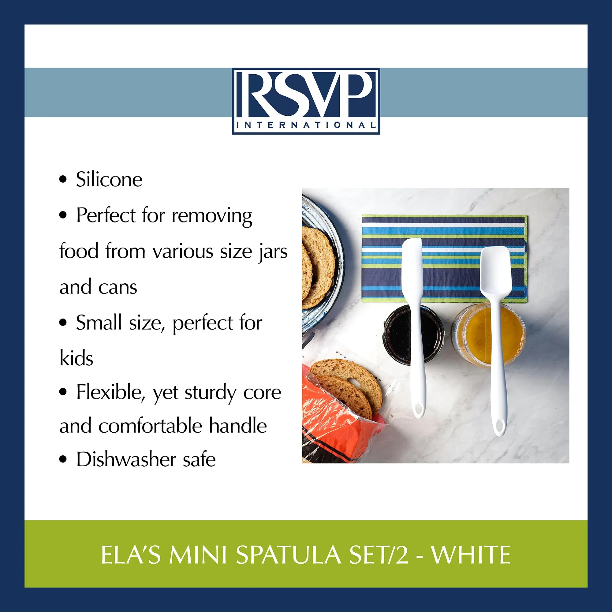 Ela's Mini Spatula Set of 2 - White
