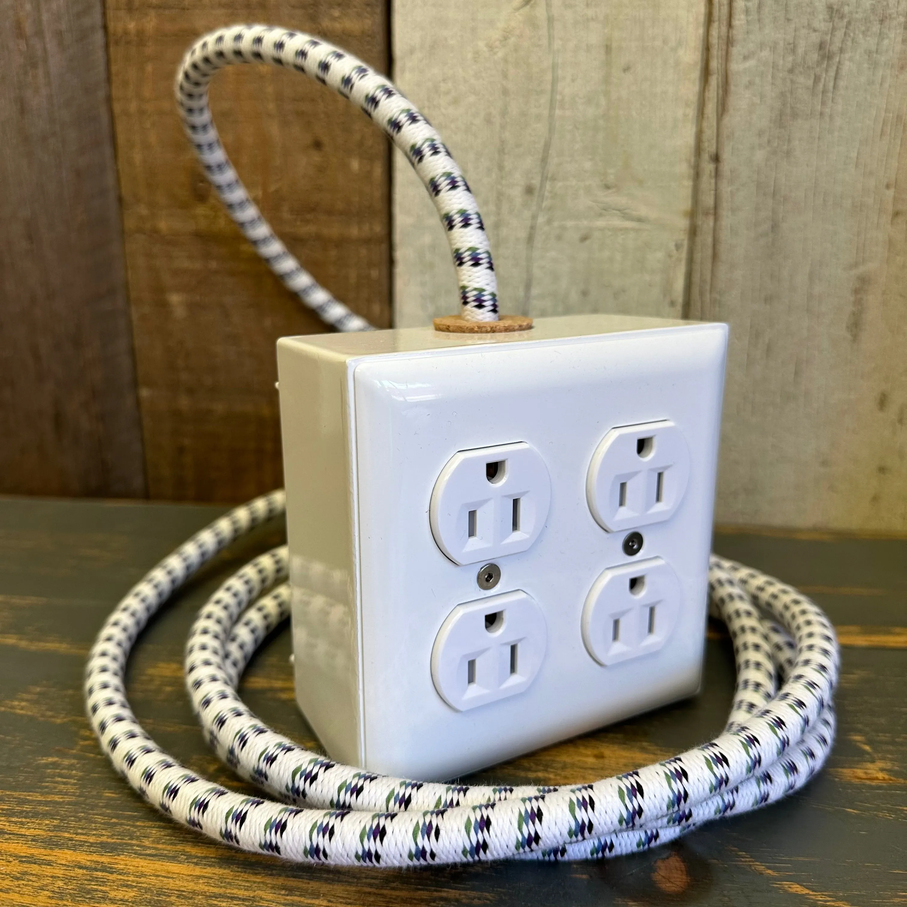 Extō 4 in SURF'S UP w/White-sand, Green, Blue, Indigo, and Black 8FT Extension Cord