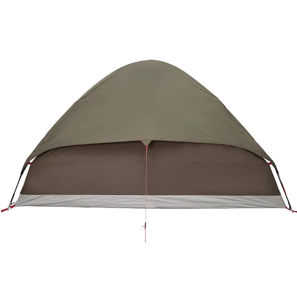 Family Tent Dome 6-Person Brown Waterproof