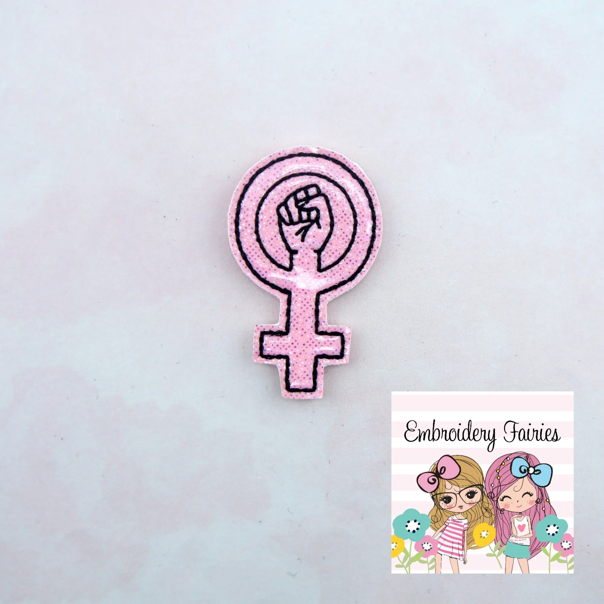 Feminist Fist Feltie Design