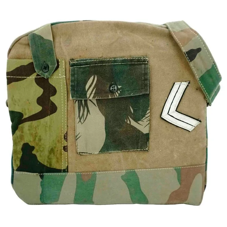 Fort Wainwright Military Canvas Crossbody Purse