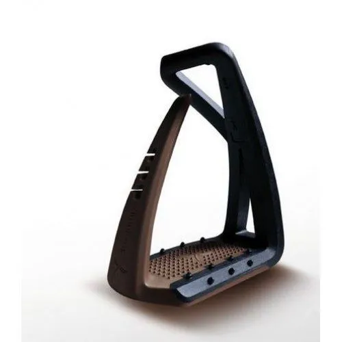 Free Jump black and brown Soft Up Lite stirrups