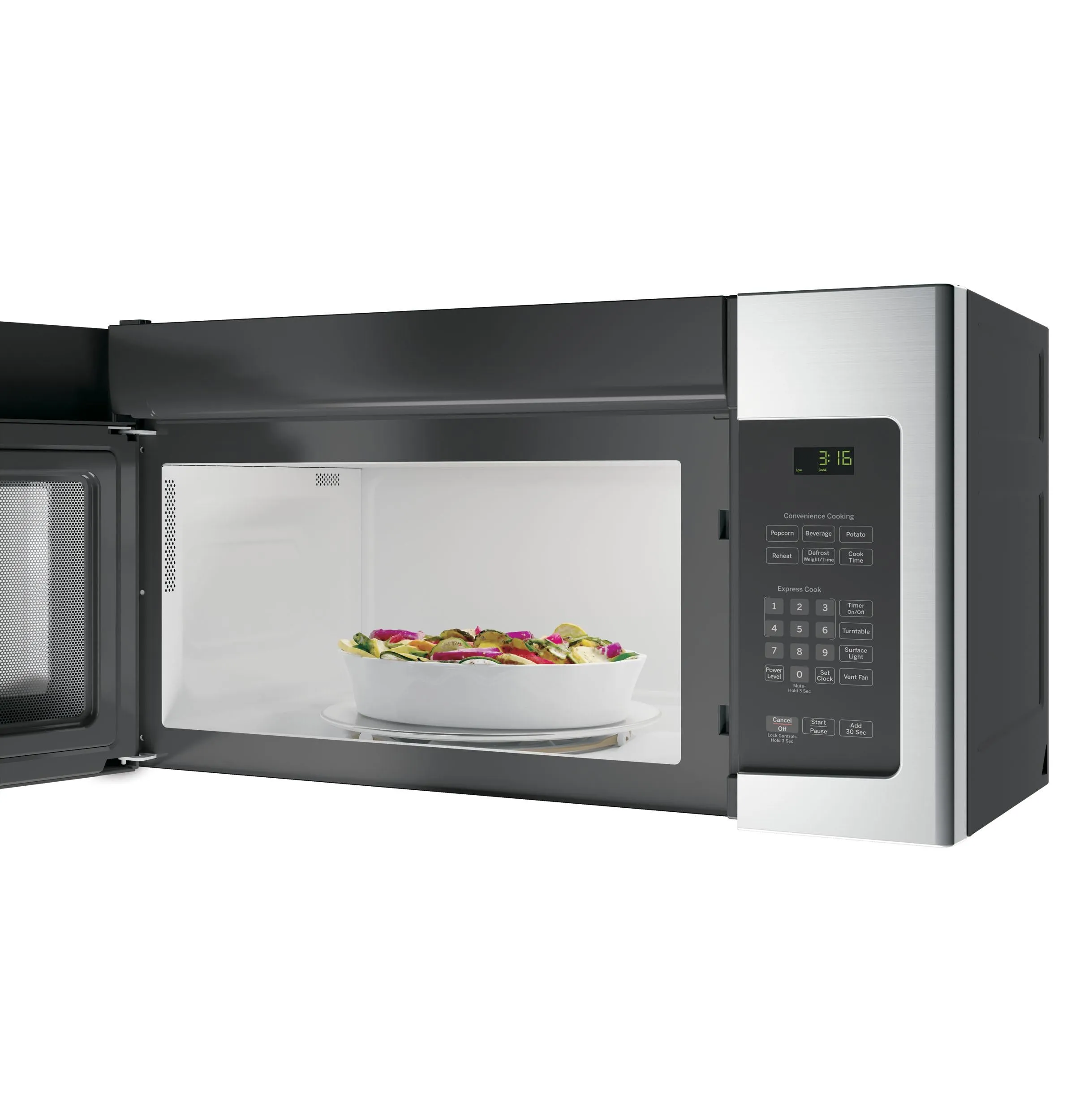 JVM3162RJSS GE® 1.6 Cu. Ft. Over-the-Range Microwave Oven