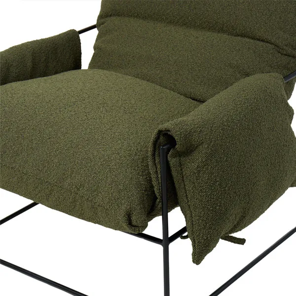 Klein Chair - Green Boucle / Black