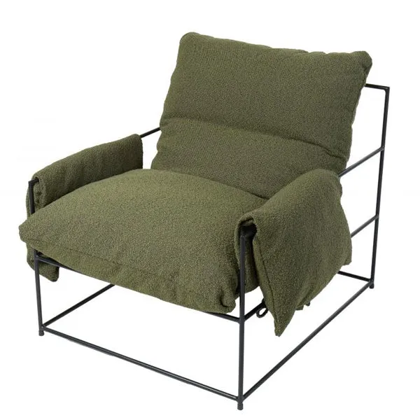 Klein Chair - Green Boucle / Black