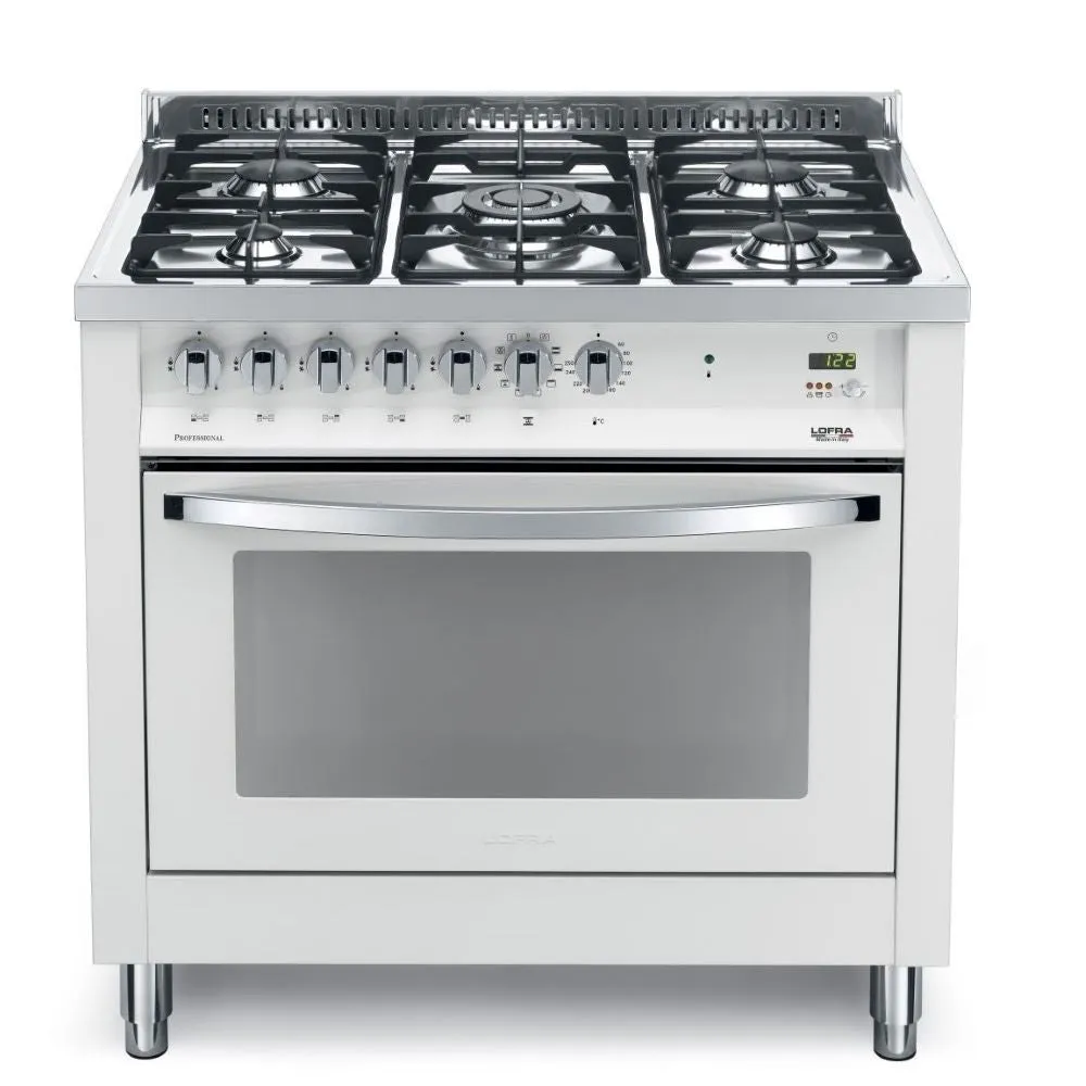Lofra Rainbow 90 PNM G96MFT GVT C Black Gas Dual Fuel Range Cooker 90cm