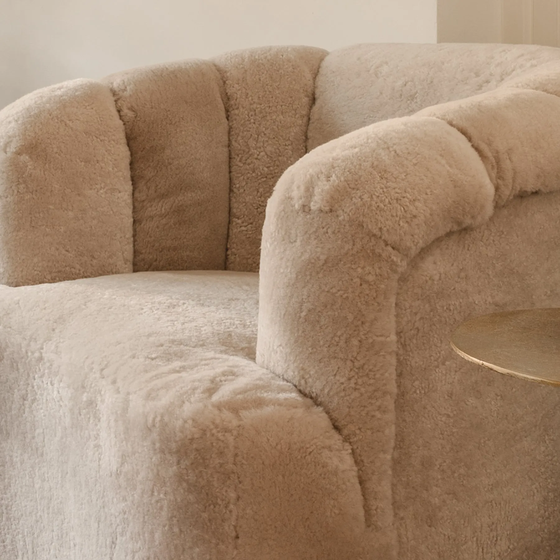 Lovall Shearling Club Chair