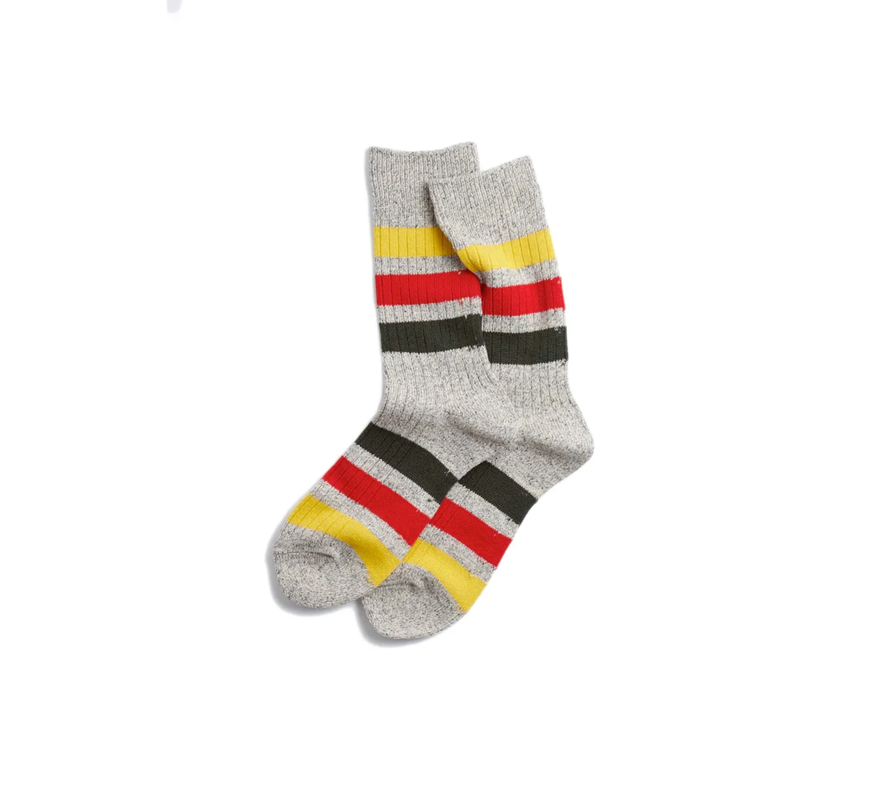 Park Stripe Crew Socks | M. Grey
