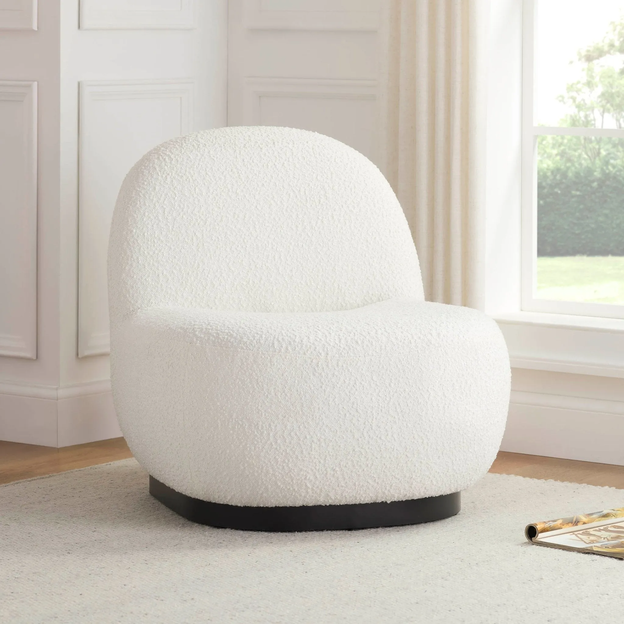 Peyton Accent Chair - Boucle Ivory