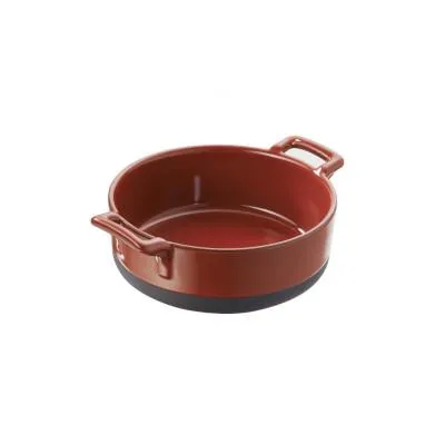 Revol Belle Cuisine Eclispe Round Individual Dish, Pepper Red