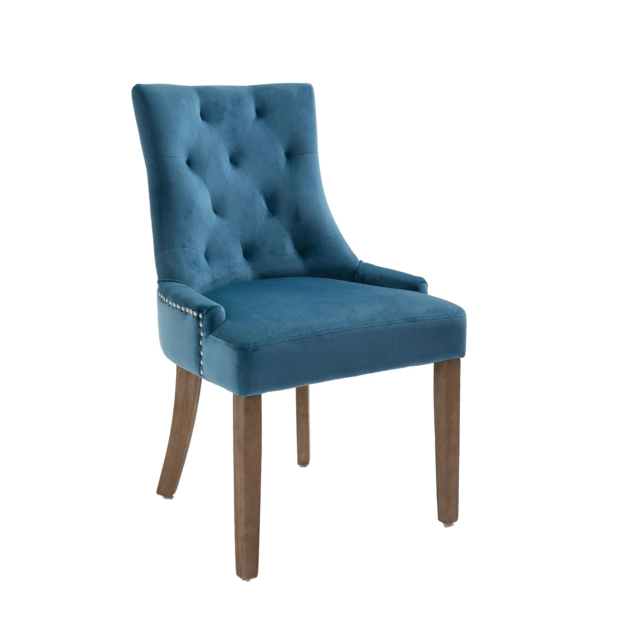 Sandy Dining Chairs Teal Velvet