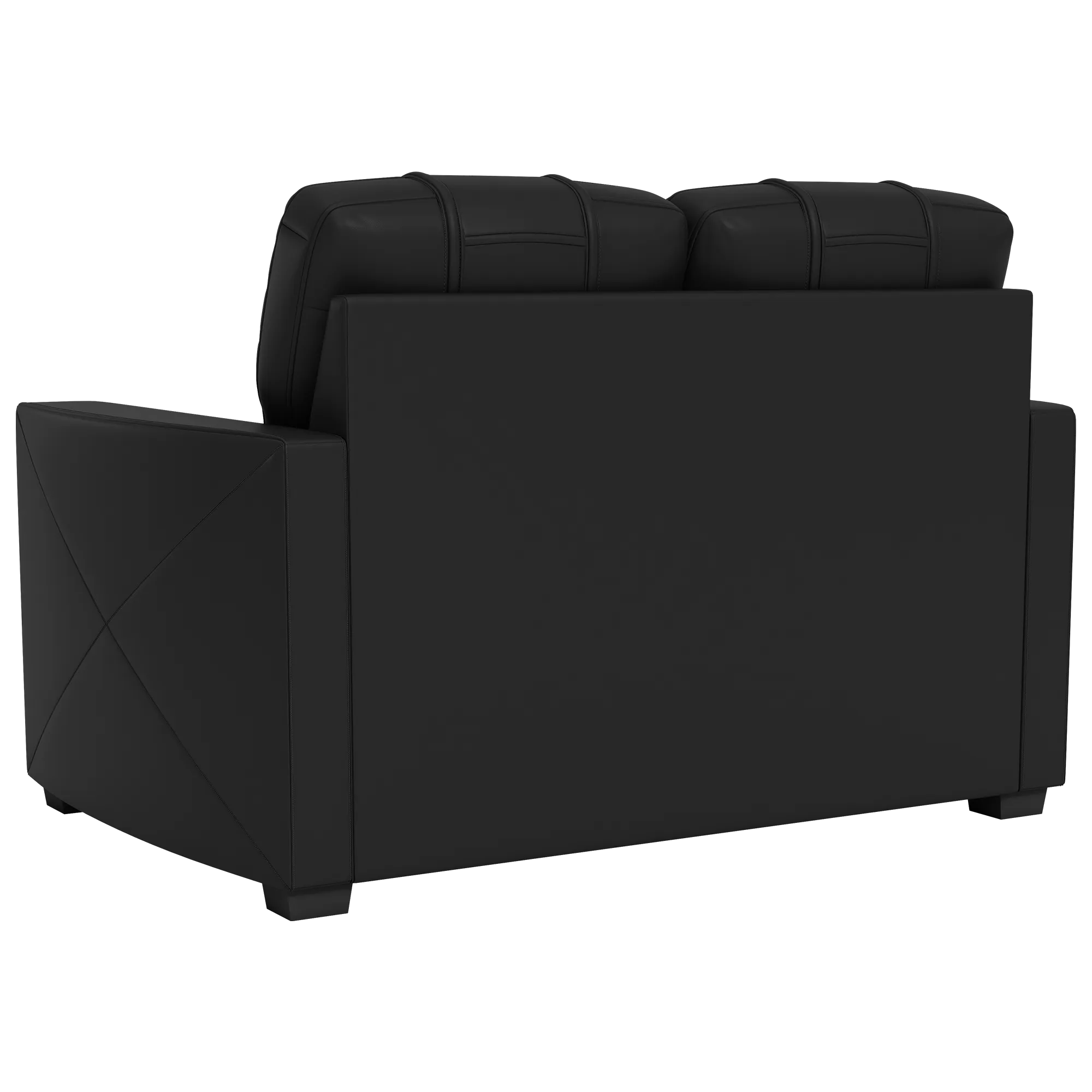 Silver Loveseat with Arkansas Razorbacks Secondary Logo