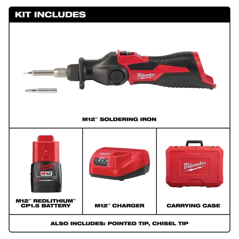 Soldering Iron - Milwaukee M12™ Soldering Iron Kit, 2488-21