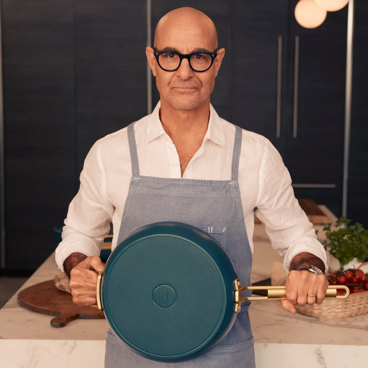 Stanley Tucci™ Ceramic Nonstick 8" and 10" Frypan Set | Venetian Teal