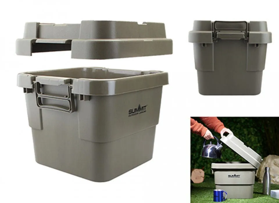 Summit Camping Storage Box with Carry Handles 30L