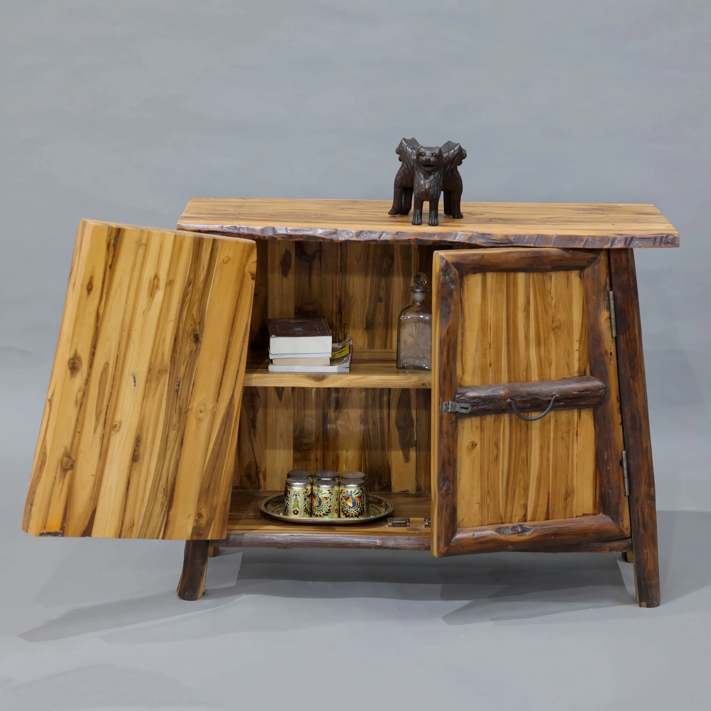 Teak wood Heritage Finish Cupboard