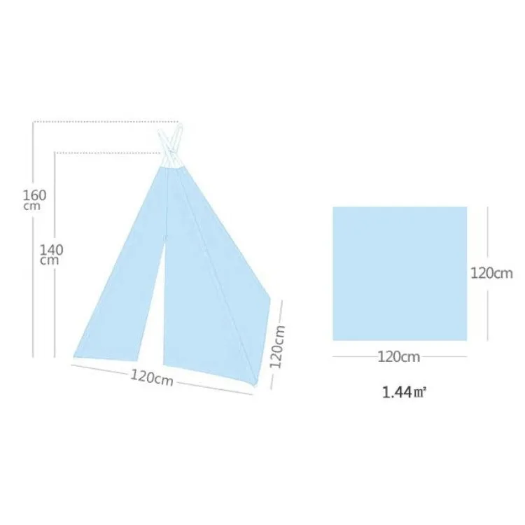 Teepee Tent | Black & White Stripe