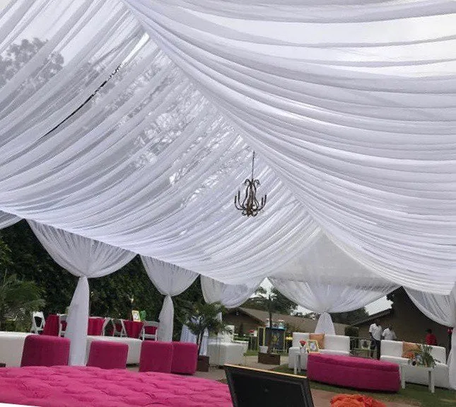 TENT with DRAPING  10X20 & Chandelier