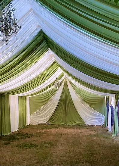 TENT with DRAPING  10X20 & Chandelier