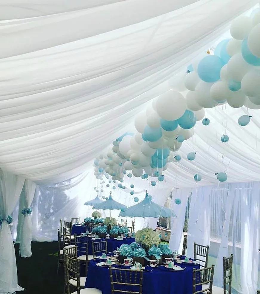 TENT with DRAPING  10X20 & Chandelier