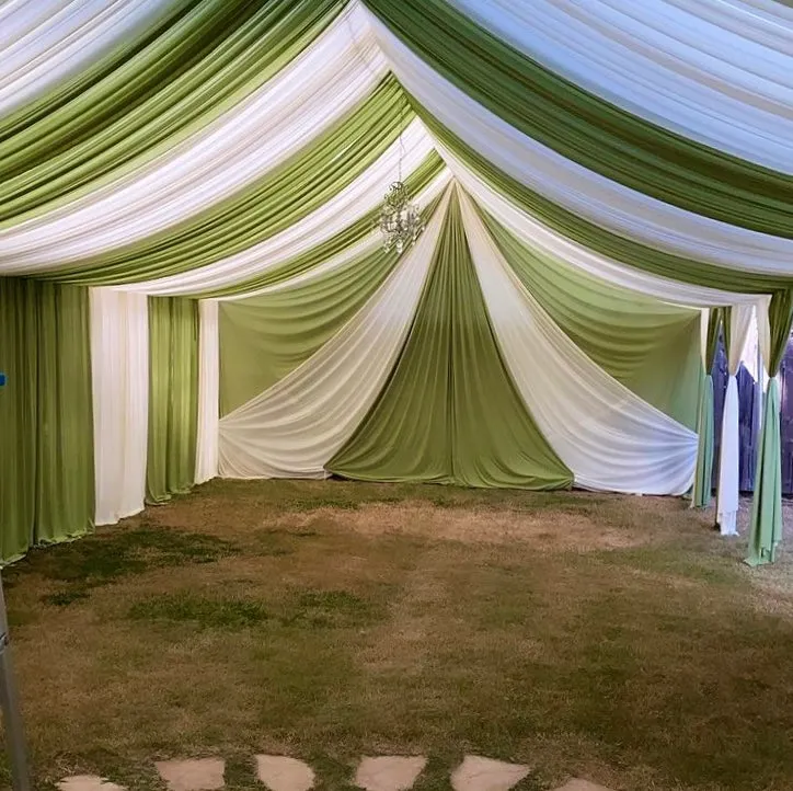 TENT with DRAPING  10X20 & Chandelier