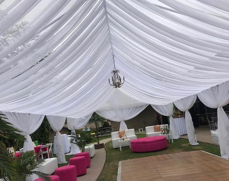 TENT with DRAPING  10X20 & Chandelier