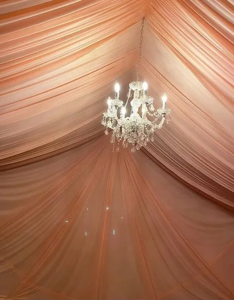TENT with DRAPING  10X20 & Chandelier