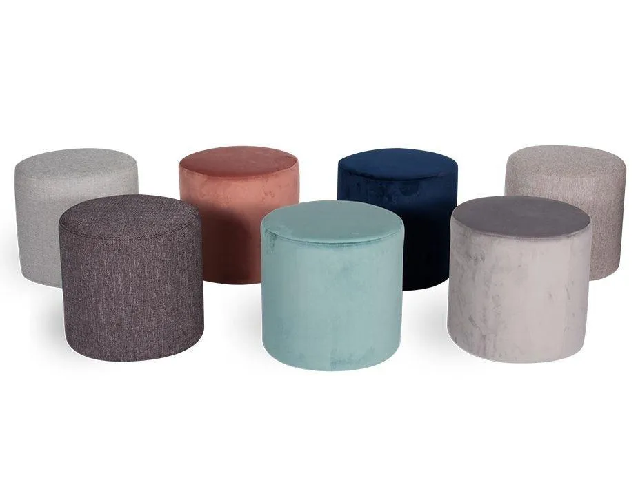 Tito Ottoman - Blush Pink Velvet