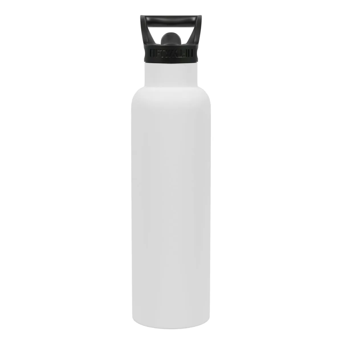 V21000018 21 Oz White Bottle with Straw Cap