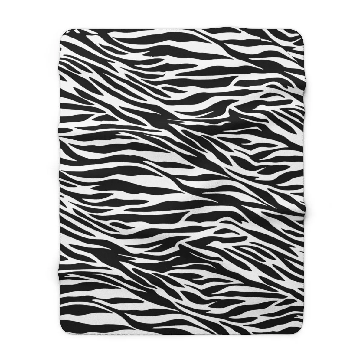 Zebra Print Sherpa Fleece Blanket